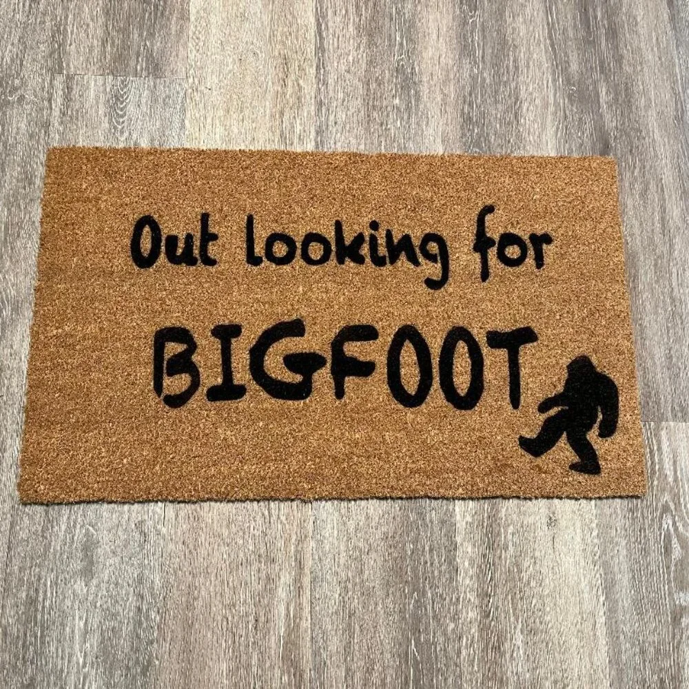 Out Looking for BIGFOOT decorative coir doormat